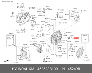 Сальник 45262-3B100 452623B100 HYUNDAI KIA