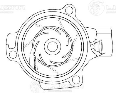 Насос водяной VW Golf AUDI A4 LUZAR LWP 1839 LUZAR
