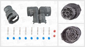 разъём угловой 8-pin (комплектация 7 пин) 7810618 TE PARTS