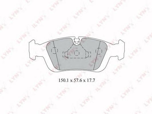 Колодки тормозные дисковые передние BD-1408 LYNXAUTO
