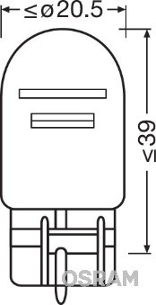 Лампа 12V W21/5W W3x16q блистер (2шт.) OSRAM 7515-02B OSRAM