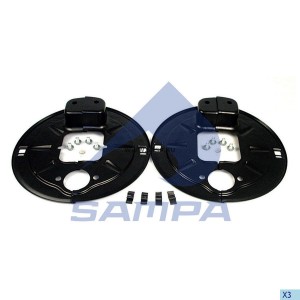 Защита тормозная (к-т на ось, болты, заглушки) SN3616 SN3620 BPW 95, KVAD. 120mm 070.562 SAMPA
