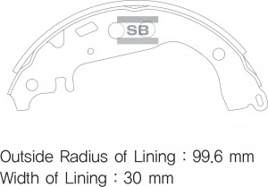 Колодки тормозные барабан Toyota Corolla/Prius 1.3/1.5 04-08 SA169 SA169 SANGSIN