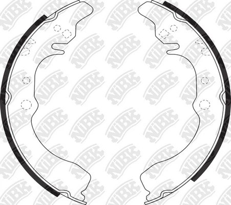 Колодки тормозные CITROEN C3 (02-) задние (4шт.) NIBK FN0035 NIBK