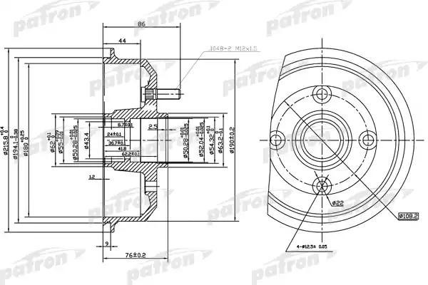 FORD ESCORT/ORION (1990-1995) PDR1059 PATRON