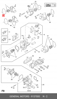 OPEL ASTRA G (1998-2005)/ CORSA C (2000-2006) 9157000 GENERAL MOTORS