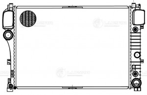 Радиатор охлаждения для а/м Mercedes-Benz S (W221) (05-) LRc15121 LRC15121 LUZAR