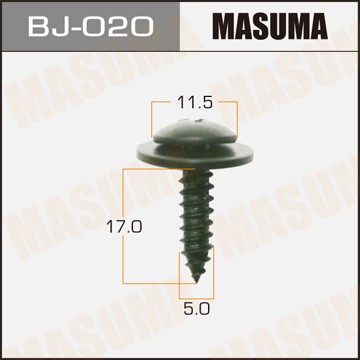 Саморез 5x17мм набор 10шт. MASUMA BJ020 MASUMA