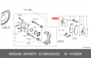 НАБОР ПРОТИВОСКРЕЖЕТ D10804EA0C NISSAN
