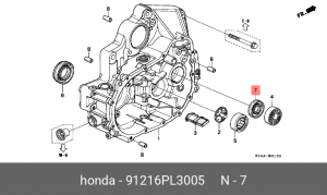 САЛЬНИК ПЕРВИЧНОГО ВАЛА КПП 91216PL3005 HONDA
