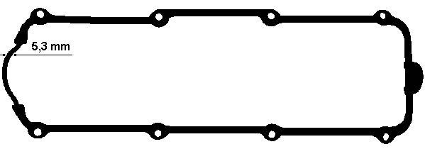 Прокладка крышки клапанной VW Bora,Golf AUDI A4,A6 SKODA Fabia (95-) (1.6/2.0) ( 915.653 ELRING