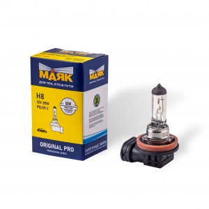 Лампа галогенная Н8 12V 35W "Маяк" Original Pro (PGJ19-1) 02820 MAYAK