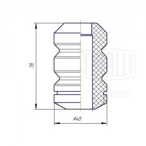Буфер (отбойник) Лада 2108-21099/2113-2115 (перед. стойки 1 шт.) PUR (BC 0131) BC 0131 TRIALLI