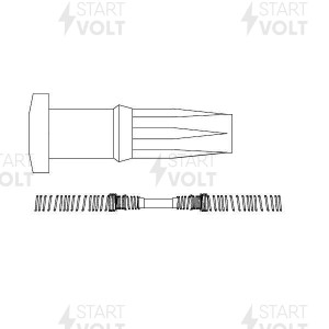 Наконечник катушки зажигания для а м Hyundai KIA Sonata (01-) Santa Fe (00-) 2.4 STC 0864 START VOLT