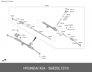 Наконечник рулевой тяги HYUNDAI Sonata (19-) левый OE 56820L1010 HYUNDAI KIA