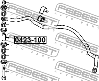 Стойка стабилизатора заднего 0423-100 FEBEST