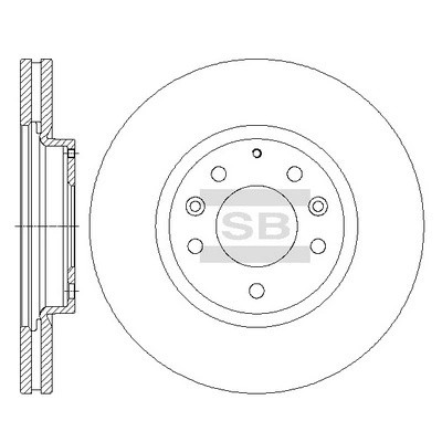 Диск тормозной MAZDA CX-7 06-/CX-9 07- передний SD4414 SD4414 SANGSIN