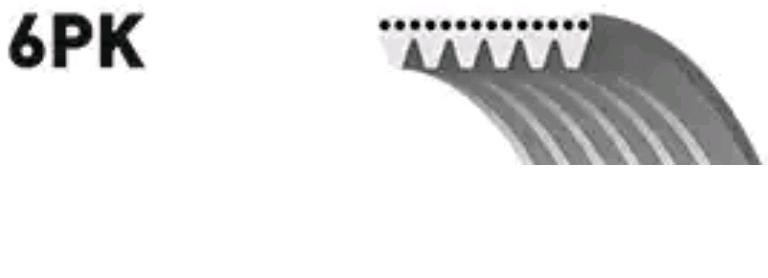 Поликлиновой ремень 6PK1420 (8653-10309) 6-PK-1420 GATES