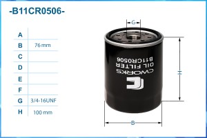 Фильтр масляный B11CR0506 B11CR0506 CWORKS