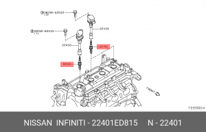 Свеча зажигания 22401-ED815 NISSAN 22401ED815 22401-ED815 NISSAN