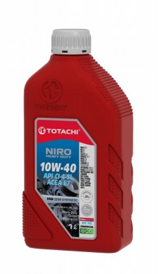 Масло моторное TOTACHI NIRO HD CI-4/SL/E7 10W40 п/синт.1л 1D101 TOTACHI