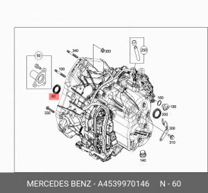 Сальник MERCEDES BENZ OE A 453 997 01 46 MERCEDES BENZ
