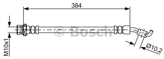 Шланг тормозной задний левый 1 987 481 884 BOSCH