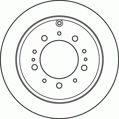 Диск тормозной задний TOYOTA LAND CRUISER 200, LEXUS LX570 DF4965S DF4965S TRW