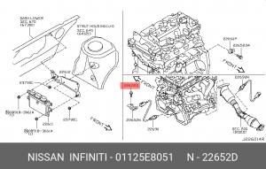 NISSAN впускного коллектора 01125-E8051 NISSAN