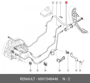Цилиндр сцепления главный RENAULT Duster,Sandero OE 6001548446 RENAULT