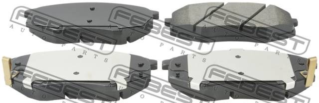 Колодки тормозные передние KIA SPORTAGE 2010-2013 1201-IX35F 1201-IX35F FEBEST