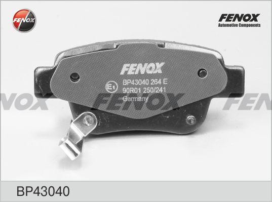 Колодки тормозные дисковые задние BP43040 FENOX