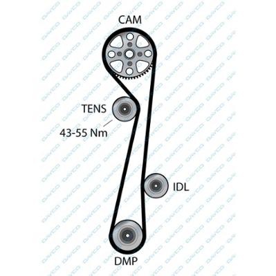 ремень ГРМ! 113x254H Hyundai Coupe/Elantra/Lantra 2.0 16V 96> 94676 DAYCO