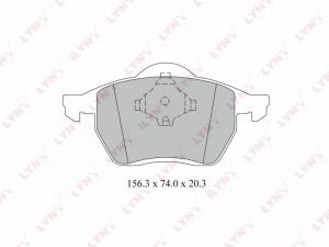 Колодки тормозные дисковые передние BD-3023 LYNXAUTO