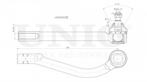 Наконечник рулевой левый SSP-10117 UNIO