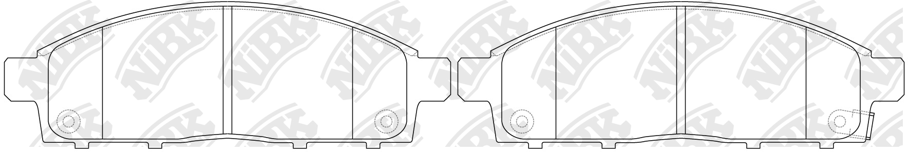 Колодки передние (MITSUBISHI PAJERO SPORT/MONTERO SPORT 08/L200 05) PN3809 PN3809 NIBK