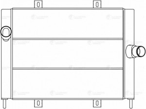 Охладитель ГАЗ-3302 Бизнес дв.CUMMINS наддувочного воздуха алюминиевый (с климат LRIC 0328 LUZAR