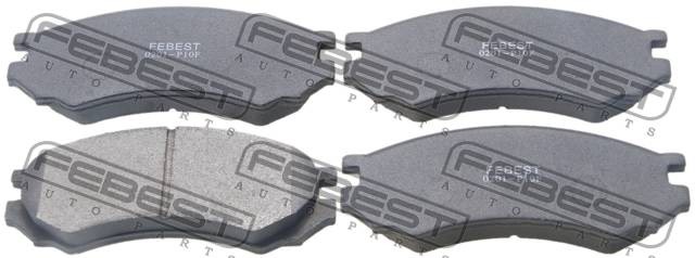 Колодки тормозные NISSAN Primera (90-96) передние (4шт.) FEBEST 0201-P10F FEBEST