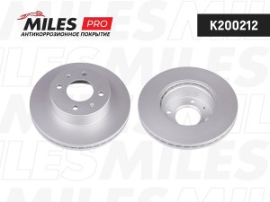 Диск тормозной (серия PRO с антикоррозионным покрытием) HYUNDAI ACCENT (LC) 00-0 K200212 MILES