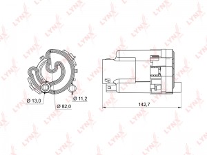 Фильтр топливный погружной подходит для HYUNDAI Matrix(FC_) 1.6-1.8 01-10 LF-988 LF-988M LYNXAUTO
