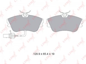 колодки дисковые передние!\ VW Transporter 4 1.8-2.8/1.9TD/2.4D 90-03 BD-8046 LYNXAUTO