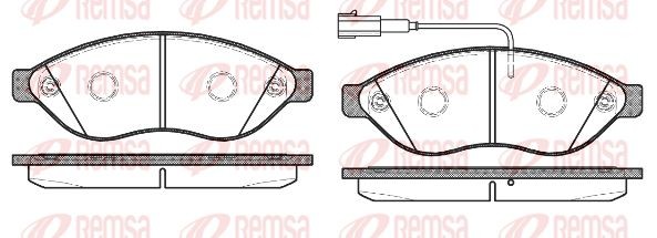1237 12 колодки дисковые п.\ Citroen Jumper, Fiat Ducato, Peugeot Boxer 2.2HDi/3 1237.12 REMSA