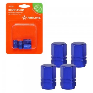 Колпачок камеры K-1 (синие, металл) 4 шт. AVC09 AIRLINE