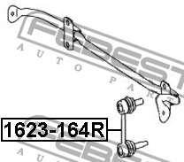 Тяга стабилизатора 1623-164R 1623-164R FEBEST