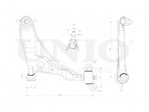 Рычаг подвески поперечный передний нижний правый SSP-40134 UNIO