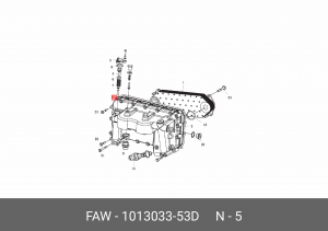 Клапан перепускной масляного радиатора 1013033-53D FAW