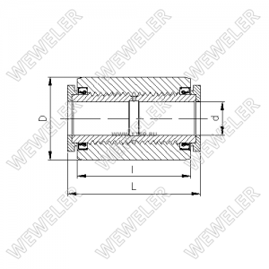 втулка! листовая рессора (р) 24x51x97/110.5\ Volvo FH C233469513 WEWELER