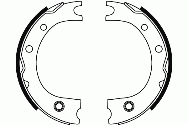 Колодки барабанные TOYOTA LAND CRUISER 70, 100, LEXUS LX470 GS8716 GS8716 TRW