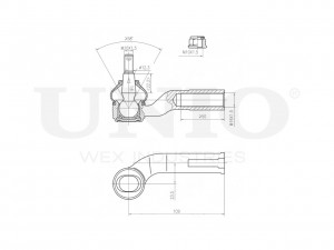 Наконечник рулевой левый SSP-10141 UNIO