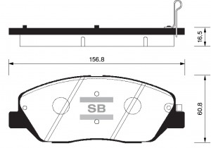 Колодки тормозные HYUNDAI SANTA FE (CM)/(SM) 05-/KIA SORENTO (XM) 09- передние S SP1194 SANGSIN